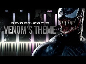 Venom's Theme - Spider-Man 3 (2007) OST | (Synthesia Piano Tutorial)+SHEETS & MIDI