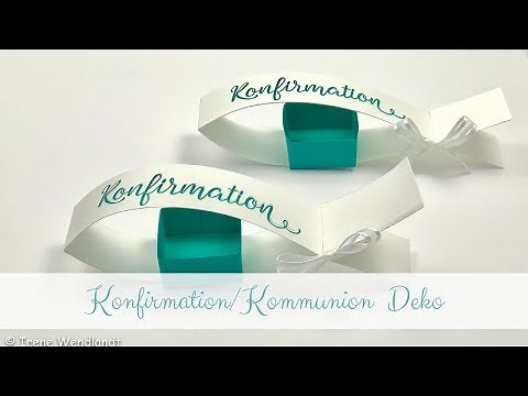 Konfirmation/Kommunion Tischdeko basteln**Fisch**