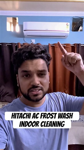Hitachi AC Frost Wash feature 🔥 clean indoor unit easily 🔥 With Proof #Hitachi #AC #FrostWash