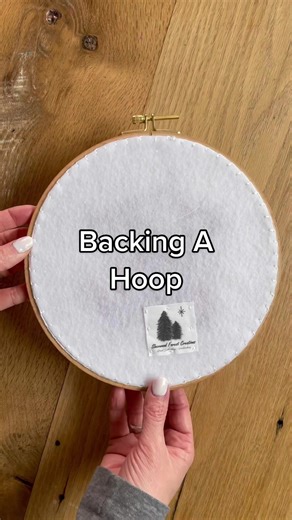 Backing Embroidery Hoops with Double Sided Tape