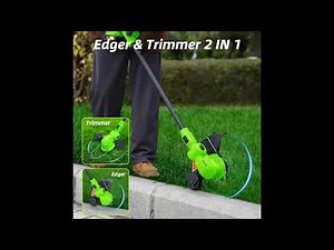 sunchers 12-inch 20V Cordless String Trimmer with Charger