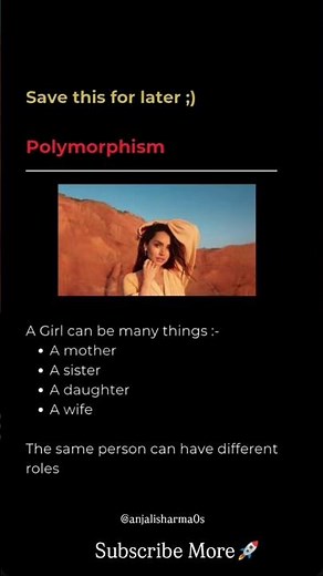 OOP Concepts Explained🔥 | Polymorphism, Inheritance, Encapsulation, Abstraction (Easy)#explore