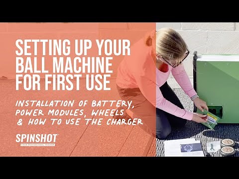 Preparing your Spinshot Tennis Ball Machine for first use