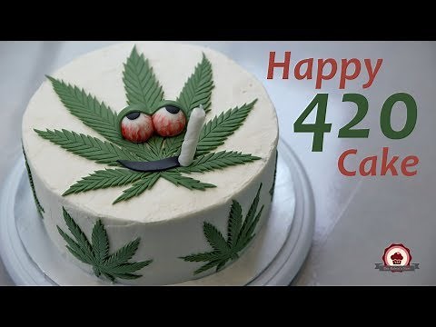 Happy 420 Weed Cake