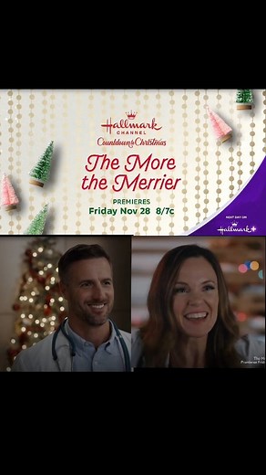 Hallmark & Christmas are life🎄🌟 on Instagram: "Preview of The More The Merrier starring Rachel Boston and Brendan Penny. Premiering Friday November 28th on Hallmark Channel 🎄🎅🏨🏥 #TheMoreTheMerrier #CountdownToChristmas @therealbrendan_penny @rachelboston @jasonamckinnon 🎥 Hallmark Media"