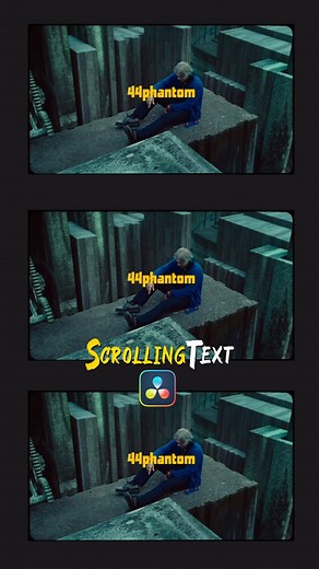 RESOLVED on Instagram: "Scrolling text effect in DaVinci Resolve . . . . #editing #davinciresolve #davinci #videoediting"