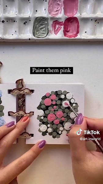 Easy Rose Gouache Painting Tutorial