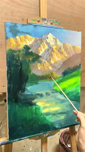 #howtopaint #art #painting #acrylicpainting #paintingtutorial #landscapepainting