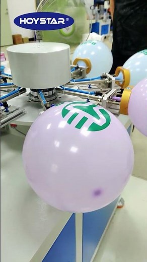 Print latex balloons, the automatic balloons screen printer #machine #screenprinting #balloon