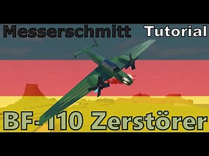 Messerschmitt BF-110 Zerstörer tutorial (Plane Crazy)