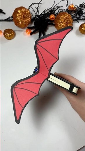 Easy Halloween DIY Bat Wing Bookmark 🦇