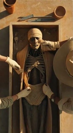 Mummy bundle containing unexpected second body - ancient murder mystery