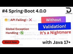 Validation & Global Exception Handling Without this API will DIE | Let me Fix | Tamil | DinaTechy