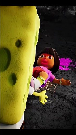spongebob vs dora 💀 #shorts #mk1 #spongebob