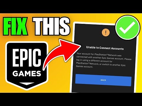 How To Fix Epic Games Unable To Connect Account