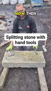 287K views · 648 reactions | Splitting stone with hammer & chisel #handtoolsonly #stone #stonework | The Yorkshire Stone Dresser | Facebook