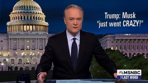 506K views · 16K reactions | Trump humiliated globally while Musk live-tweets Trump's Oval Office 'stupidity festival' 類 Lawrence O’Donnell details how the escalating battle between Donald Trump and Elon Musk over the Republican budget bill now turning personal is the “world's two craziest and most dangerous rich people each trying to find the way to destroy the other.” | Democracy Dies in Darkness | Facebook