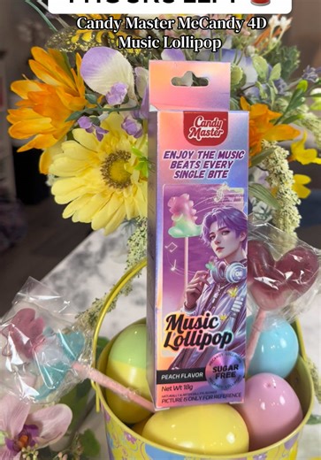 Candy Master MeCandy 4D Music Lollipop - 4D Bear/Strawberry/Dinosaur/Heart Shapes | Valentine's Day Gift| Bone Conduction Tech, Sugarfree Fruity Flavor, Halal Certified… Get your deal now!! Perfect for Easter Baskets!! Disclaimer: Final price / shipping / coupons / discounts may differ based on your TikTok account, available coupons, and current promotions. Always refer to product listing for up-to-date offers. #tiktokshopcreatorpicks #springpicks #easter #easterbasket #teens