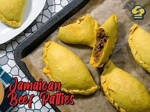 14K views · 57 reactions | Jamaican Meat Pie or Jamaican Beet Patties will blow you away! Flavorful ground beef wrapped in tasty homemade Caribbean pastry. | aMIAble foods | Facebook