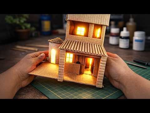 Amazing Miniature House Build | Tutorial | handcraft | Decor | Paper Craft