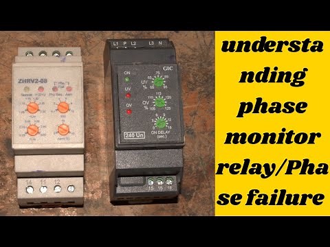 Explaining phase monitor|phase failure relay|ELECTRECA