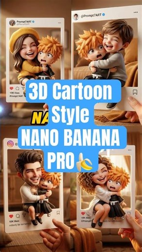 Turn own image in chibi 3D cartoon style Nano Banana Pro