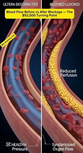Blood Flow Before vs After Blockage — The $92,000 Turning Point