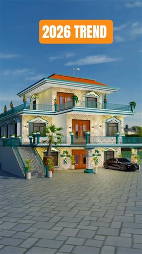 Inside a $1.2 Million Modern Village Palace | Full 3D Walkthrough #architecture #homedesign #house