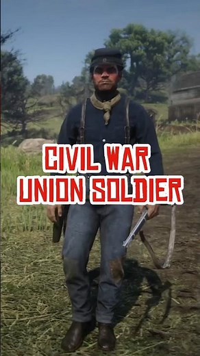 American Civil War Union Soldier in Red Dead Online. #rdr2 #reddeadoutfits #history #redeadonline