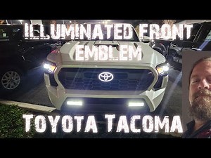 Toyota illuminated front emblem