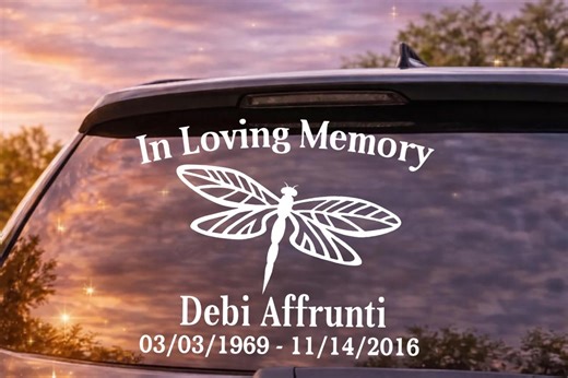 In Loving Memory Dragonfly Memorial Decal for Car Window, Personalized Sympathy Vinyl Sticker for Loss of Loved One, Remembrance Gift Idea - Etsy