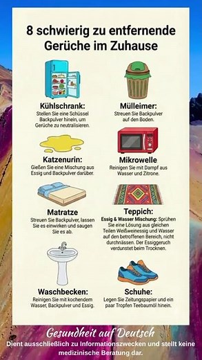 8 hartnäckige Gerüche im Haushalt – so wirst du sie los!