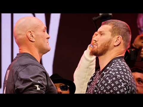 Tyson Fury vs Arslan Makhmudov - Full Weigh In & Face Off Video
