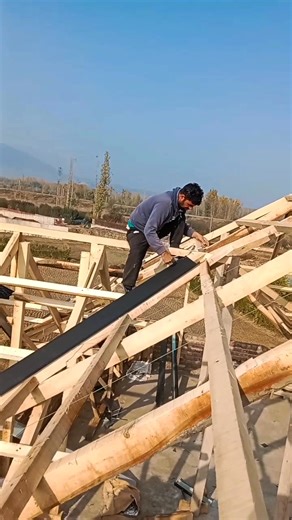 Metel sheet install #viral | lone carpenter