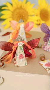 Fairy Finger Puppet Craft 🧚🏻✨(Previous ad with @bostikuk)Last year we made these super cute fairy finger puppets from recycled egg boxes. We started by watering down a little PVA white Glu and glueing a napkin to the cut egg box piece. Then we used glue to attach the fairy’s head, hair, acorn cap hat and wings ✨ They turned out so cute!! Perfect for the Fairy Garden 🥰 🏷️Crafts, Spring crafts, Cardboard Crafts, recycled crafts, paper crafts, Kids Crafts, DIY Decorations, craft ideas, craft id