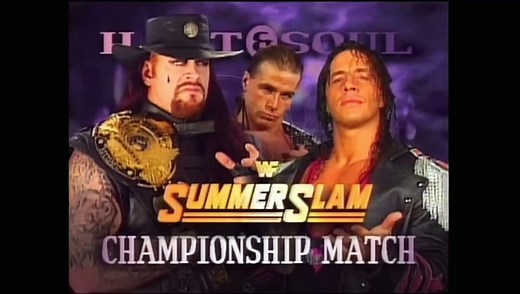 WWF SummerSlam 1997 - Bret Hart vs The Undertaker (WWF Championship)