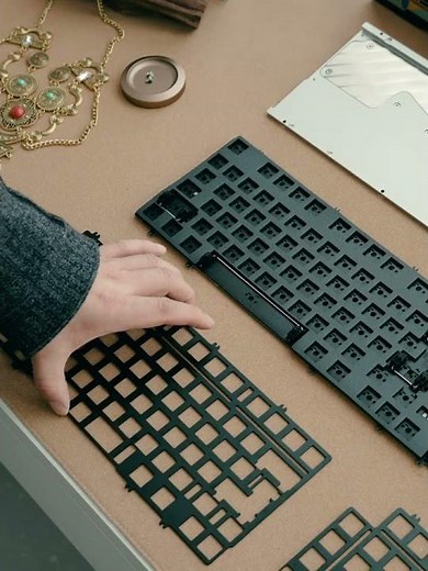 Athena 1800 Anodized Silver+ PBTfans Klein Blue R3