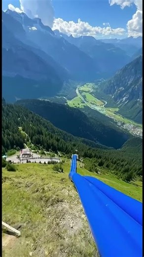 this slide is absolutely insane #adventure #extreme