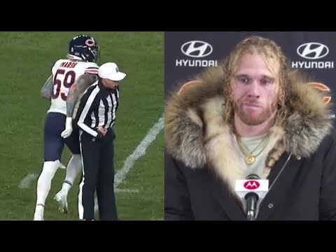 Bears’ Cassius Marsh Calls Out Ref’s Hip-Check & Taunting Penalty in Postgame Interview + Highlights