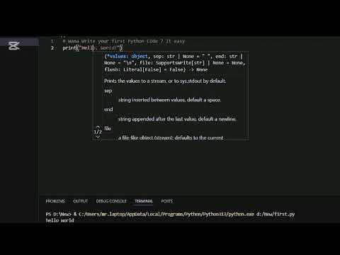 Write your First Code