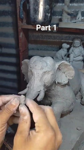 Clay Animal // Clay In Elephant // Clay Modaling // Sulpture And Modaling