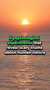 5 psychological experiments that reveal scary truths about human nature #Psychology #Psychologyfacts #Psychologicalfacts #facts #Factsaboutlife #humanbehavior #weirdfacts #darkpsychology #humannature #interestingfacts #socialexperiments #socialpsychology Have you ever wondered just how far people will go under the right circumstances? Some of the most famous psychological experiments in history have exposed unsettling truths about human nature—truths that might make you rethink everything you kn