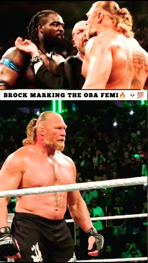Brock Lesnar Mark Oba Femi🔥 💀💯💥 #wwe #shorts