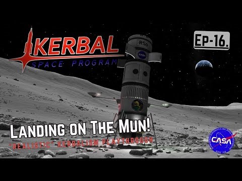 KSP - Landing on The Mun! - Ep16