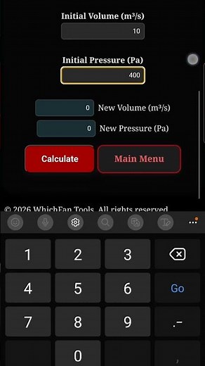 Using the Fan Laws calculator by adjusting the speed. #axialfan #industrialfan #whichfan #fanlaws