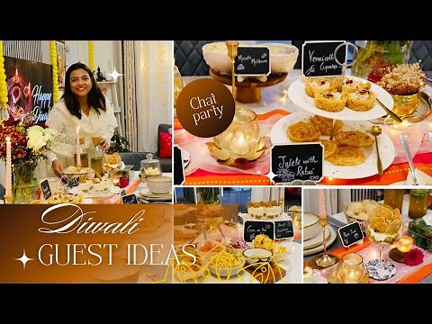 Hosting Guests During Diwali| Festive Food, Table Decor & Styling | Indian Guest Menu -Chaat Special