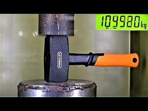 How Strong is a STEEL HAMMER? Hydraulic Press Test!