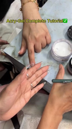 Luxtique Nail Academy - Nails | Hair | Lash Extensions | Makeup on Instagram: "AcryGel Complete Tutorial, watch the whole process 💅✨ #luxtiquenailacademy #acrygel #acrylic #gelnails"