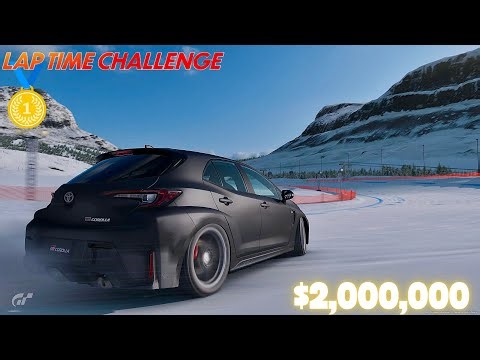 Gran Turismo 7 Lap Time Challenge | Lake Louise Short Track Reverse | Toyota GR Corolla MORIZO ’22