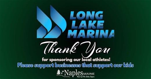We are incredibly grateful to Long Lake Marina for their generous team sponsorship in 2025. Local support like this helps make our youth programs possible. Thank you for your investment in our kids! | Town of Naples, Maine - Community Activities & Recreation